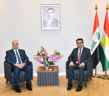 وزير صحة إقليم كردستان مع رئيس الجمعية الطبية العراقية الموحدة للإغاثة والتنمية